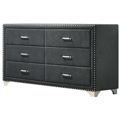 Melody Grey 4pc Queen Bedroom Set - Ornate Home