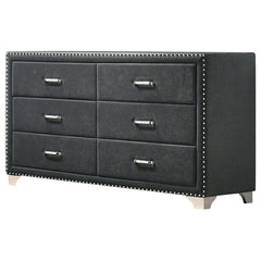 Melody Grey 5pc Queen Bedroom Set - Ornate Home