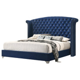 Melody Pacific Blue 4pc Queen Bedroom Set - Ornate Home