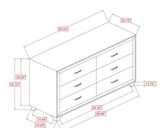 Melody Pacific Blue Dresser - Ornate Home