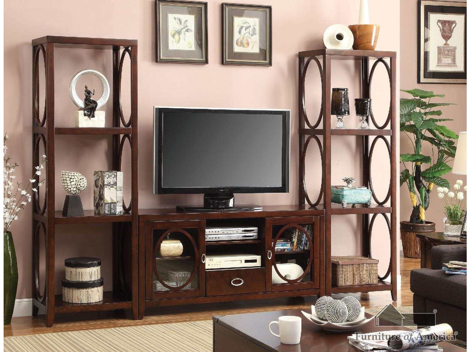 Melville Cherry 56" TV Console - Ornate Home