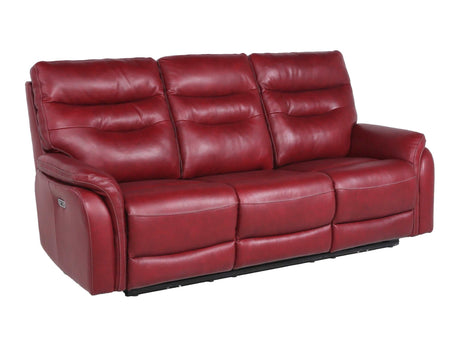 Mendocino Wine Leather Motion Set  with USB Control Panel - Ornate Home