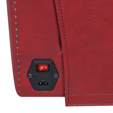 Mendocino Wine Leather Motion Set  with USB Control Panel - Ornate Home