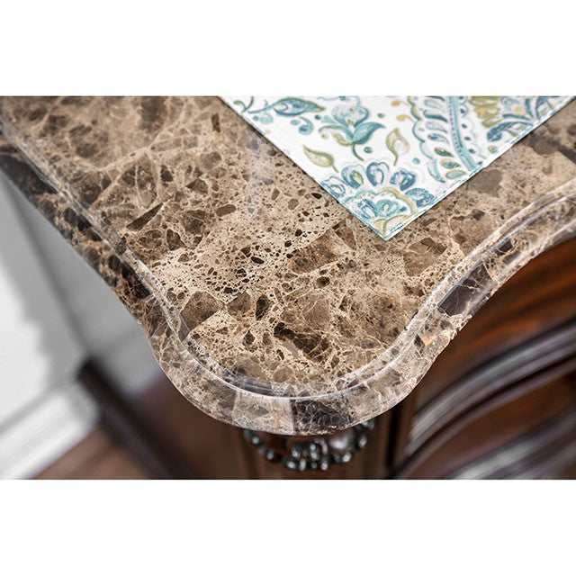 Menodora Brown Cherry California King Bed - Ornate Home