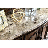 Menodora Brown Cherry California King Bed - Ornate Home