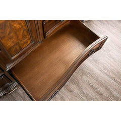 Menodora Brown Cherry California King Bed - Ornate Home