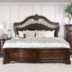 Menodora Brown Cherry California King Bed - Ornate Home
