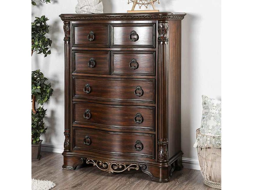 Menodora Brown Cherry Chest - Ornate Home