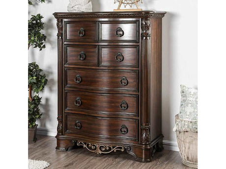 Menodora Brown Cherry Chest - Ornate Home