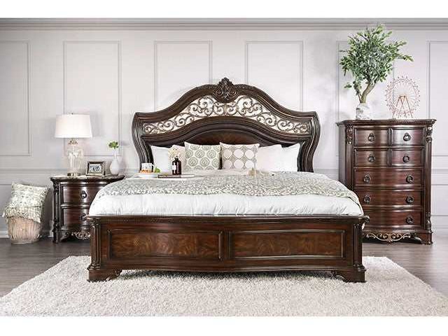 Menodora Brown Cherry Dresser - Ornate Home