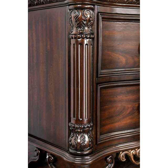 Menodora Brown Cherry Dresser - Ornate Home