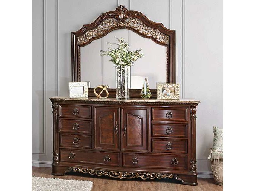 Furniture of America Menodora Brown Cherry Dresser