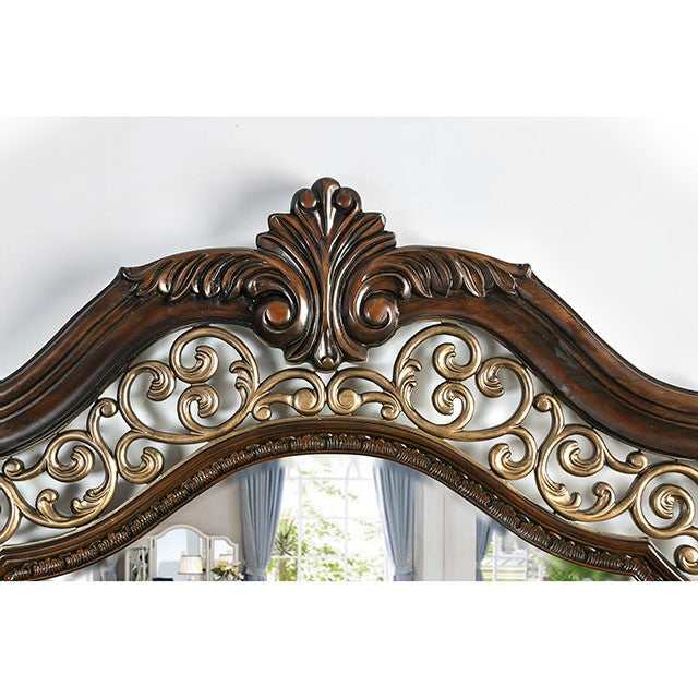 Menodora Brown Cherry Eastern King Bed - Ornate Home