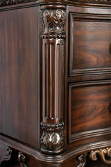 Menodora Brown Cherry Nightstand - Ornate Home