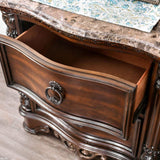 Menodora Brown Cherry Nightstand - Ornate Home