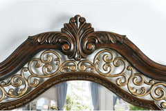 Menodora Brown Cherry Queen Bed - Ornate Home