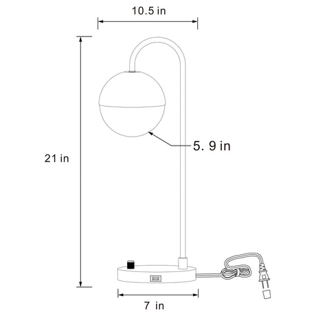 Merrick Gold Table Lamp - Ornate Home