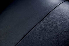 Mezzanotte Midnight Blue Real Italian Leather Loveseat - Ornate Home