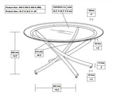 Mhitrillo Chrome Glass Top Coffee Table - Ornate Home