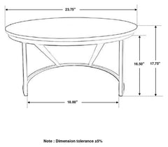 Miguel White Marble / Black Coffee Table - Ornate Home