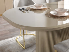 Milena Ivory 7-Piece Dining Set - Ornate Home