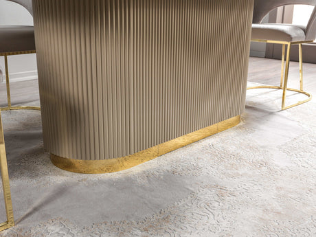 Milena Ivory 7-Piece Dining Set - Ornate Home