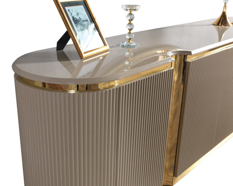 Milena Ivory Dining Server - Ornate Home
