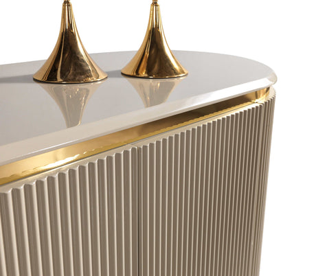 Milena Ivory Dining Server - Ornate Home