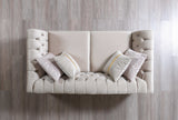 Milena Ivory Velvet Sofa & Loveseat - Ornate Home