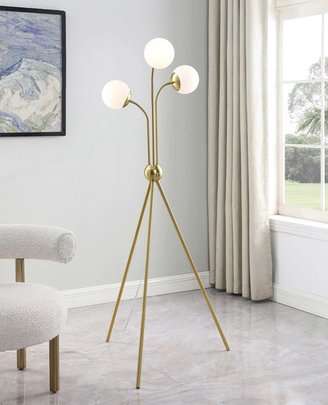 Miley Gold Floor Lamp - Ornate Home