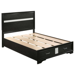 Miranda Black Full Bed 4 Pc Set - Ornate Home