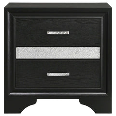 Miranda Black Full Bed 5 Pc Set - Ornate Home