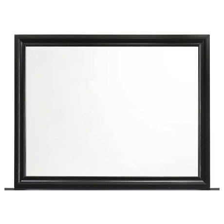 Miranda Black Queen Bed 4 Pc Set - Ornate Home