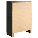 Miranda Black Queen Bed 5 Pc Set - Ornate Home