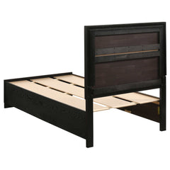 Miranda Black Twin Bed 5 Pc Set - Ornate Home