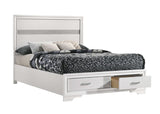 Miranda White Full Storage Bed - Ornate Home