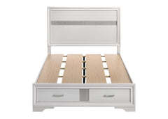 Miranda White Full Storage Bed - Ornate Home