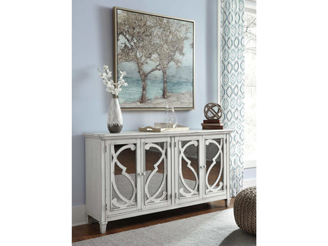 Mirimyn Off White Accent Cabinet w/ 4 Door - Ornate Home