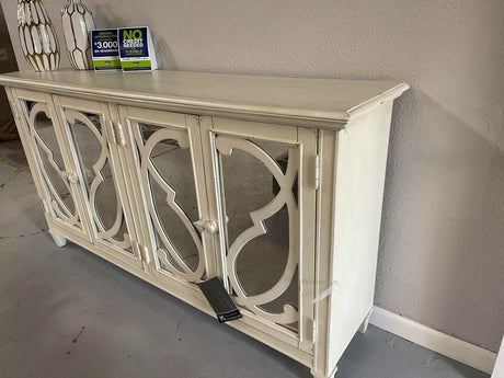 Mirimyn Off White Accent Cabinet w/ 4 Door - Ornate Home