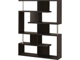 Mirza Black & Chrome Bookcase - Ornate Home