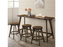 Missoula Walnut 4pc Dining Set - Ornate Home