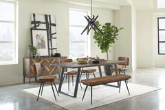 Misty Camel & Black Side Chairs (Set of 2) - Ornate Home