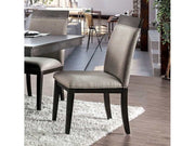 Modoc Espresso/Beige Side Chair (Set of 2) - Ornate Home
