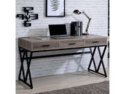 Moers Gray & Sand Black Desk - Ornate Home