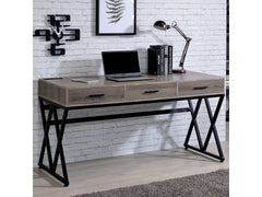 Moers Gray & Sand Black Desk - Ornate Home