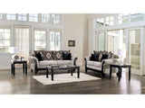 Molfetta Light Brown & Black Sofa & Loveseat - Ornate Home