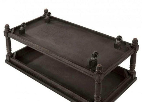 Monango Rustic Weathered Gray 3pc Coffee Table Set - Ornate Home