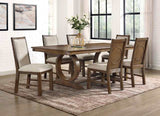 Monclova Rustic Oak/Beige Dining Table - Ornate Home