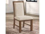 Monclova Rustic Oak/Beige Side Chair (Set of 2) - Ornate Home