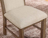 Monclova Rustic Oak/Beige Side Chair (Set of 2) - Ornate Home